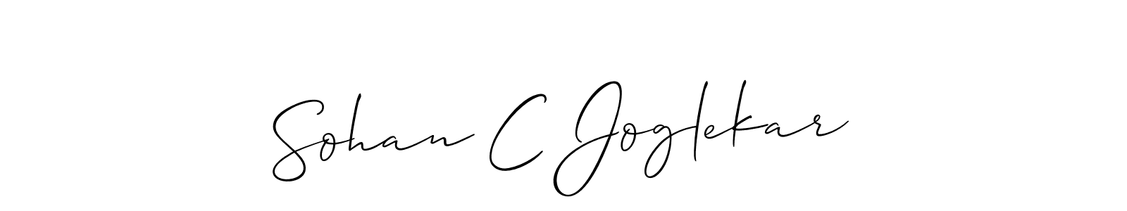 Once you've used our free online signature maker to create your best signature Allison_Script style, it's time to enjoy all of the benefits that Sohan C Joglekar name signing documents. Sohan C Joglekar signature style 2 images and pictures png