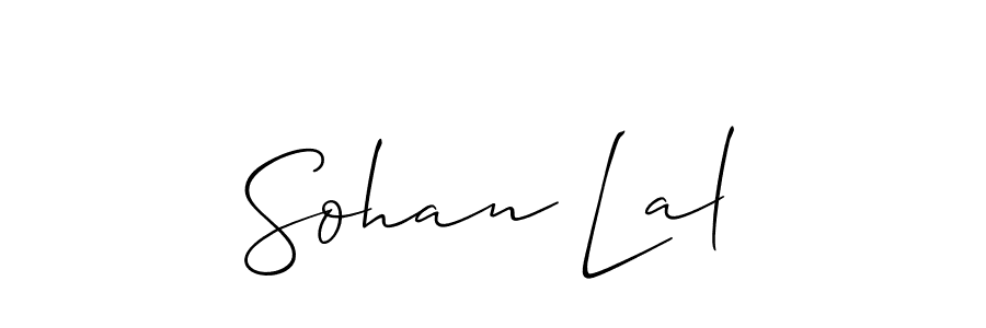 How to Draw Sohan Lal signature style? Allison_Script is a latest design signature styles for name Sohan Lal. Sohan Lal signature style 2 images and pictures png