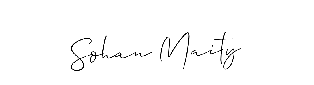 The best way (Allison_Script) to make a short signature is to pick only two or three words in your name. The name Sohan Maity include a total of six letters. For converting this name. Sohan Maity signature style 2 images and pictures png