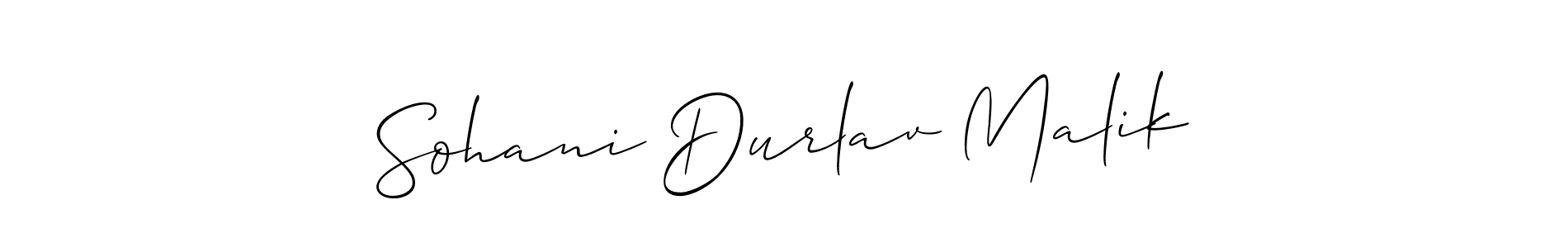 if you are searching for the best signature style for your name Sohani Durlav Malik. so please give up your signature search. here we have designed multiple signature styles  using Allison_Script. Sohani Durlav Malik signature style 2 images and pictures png