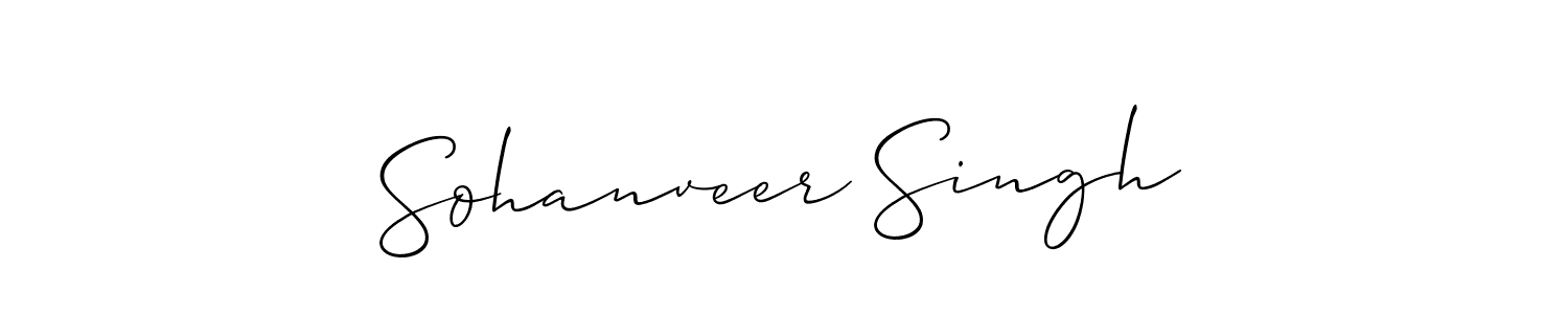 Allison_Script is a professional signature style that is perfect for those who want to add a touch of class to their signature. It is also a great choice for those who want to make their signature more unique. Get Sohanveer Singh name to fancy signature for free. Sohanveer Singh signature style 2 images and pictures png