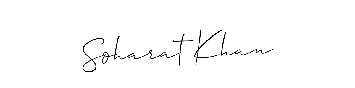 if you are searching for the best signature style for your name Soharat Khan. so please give up your signature search. here we have designed multiple signature styles  using Allison_Script. Soharat Khan signature style 2 images and pictures png