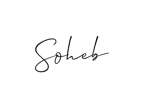 You should practise on your own different ways (Allison_Script) to write your name (Soheb) in signature. don't let someone else do it for you. Soheb signature style 2 images and pictures png