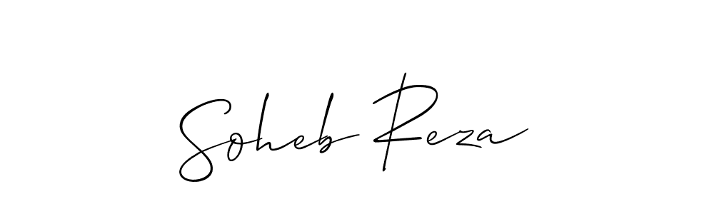 Also we have Soheb Reza name is the best signature style. Create professional handwritten signature collection using Allison_Script autograph style. Soheb Reza signature style 2 images and pictures png