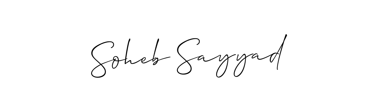 Also You can easily find your signature by using the search form. We will create Soheb Sayyad name handwritten signature images for you free of cost using Allison_Script sign style. Soheb Sayyad signature style 2 images and pictures png