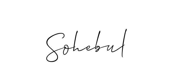 It looks lik you need a new signature style for name Sohebul. Design unique handwritten (Allison_Script) signature with our free signature maker in just a few clicks. Sohebul signature style 2 images and pictures png