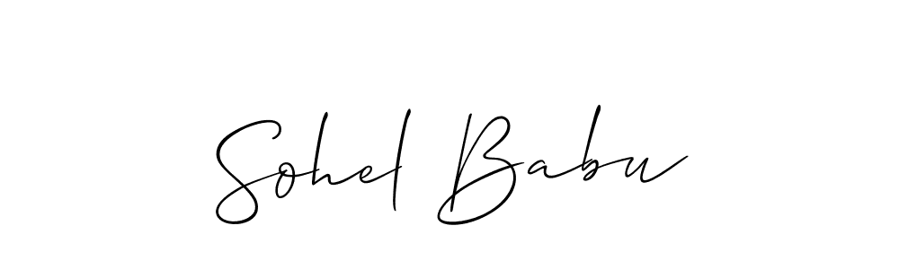 Sohel Babu stylish signature style. Best Handwritten Sign (Allison_Script) for my name. Handwritten Signature Collection Ideas for my name Sohel Babu. Sohel Babu signature style 2 images and pictures png