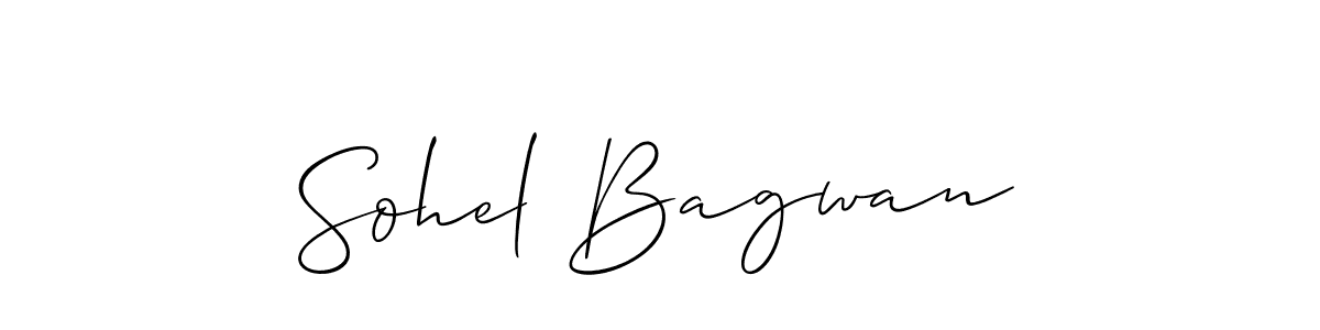 Make a short Sohel Bagwan signature style. Manage your documents anywhere anytime using Allison_Script. Create and add eSignatures, submit forms, share and send files easily. Sohel Bagwan signature style 2 images and pictures png