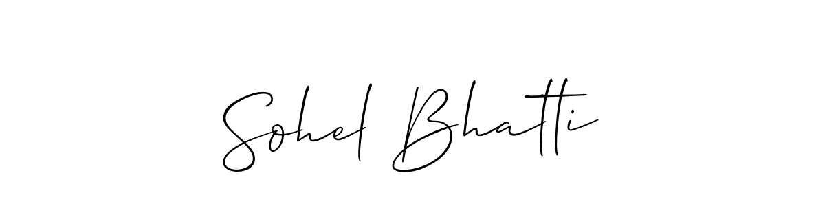 Also You can easily find your signature by using the search form. We will create Sohel Bhatti name handwritten signature images for you free of cost using Allison_Script sign style. Sohel Bhatti signature style 2 images and pictures png