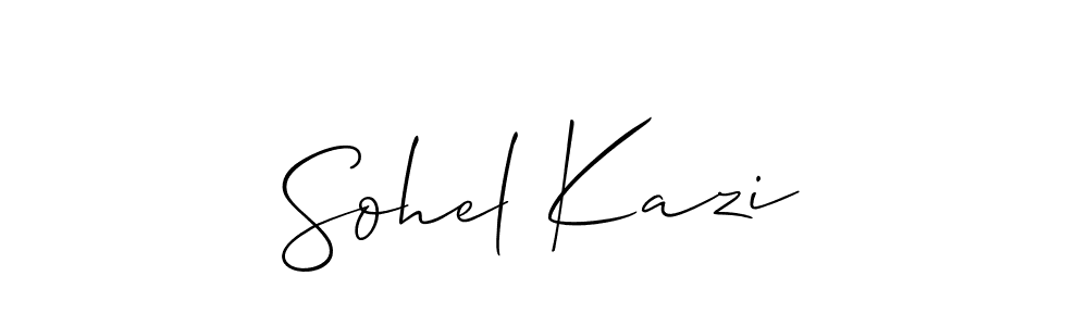 Also we have Sohel Kazi name is the best signature style. Create professional handwritten signature collection using Allison_Script autograph style. Sohel Kazi signature style 2 images and pictures png
