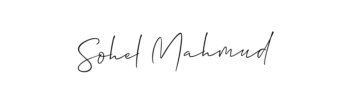 Sohel Mahmud stylish signature style. Best Handwritten Sign (Allison_Script) for my name. Handwritten Signature Collection Ideas for my name Sohel Mahmud. Sohel Mahmud signature style 2 images and pictures png