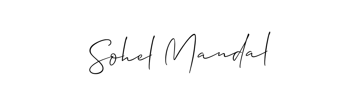 How to Draw Sohel Mandal signature style? Allison_Script is a latest design signature styles for name Sohel Mandal. Sohel Mandal signature style 2 images and pictures png