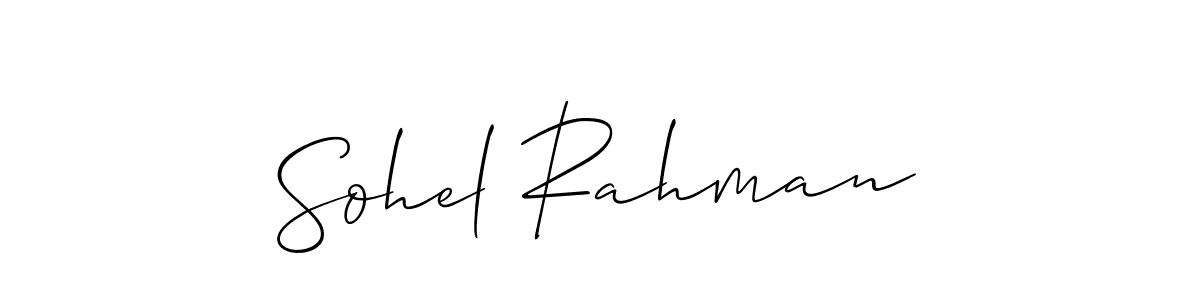 if you are searching for the best signature style for your name Sohel Rahman. so please give up your signature search. here we have designed multiple signature styles  using Allison_Script. Sohel Rahman signature style 2 images and pictures png