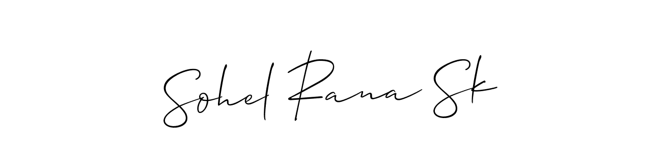 Similarly Allison_Script is the best handwritten signature design. Signature creator online .You can use it as an online autograph creator for name Sohel Rana Sk. Sohel Rana Sk signature style 2 images and pictures png