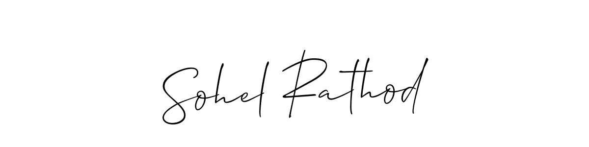 You should practise on your own different ways (Allison_Script) to write your name (Sohel Rathod) in signature. don't let someone else do it for you. Sohel Rathod signature style 2 images and pictures png