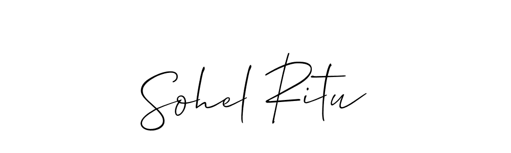 Once you've used our free online signature maker to create your best signature Allison_Script style, it's time to enjoy all of the benefits that Sohel Ritu name signing documents. Sohel Ritu signature style 2 images and pictures png