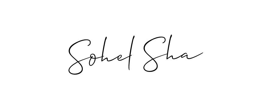 Similarly Allison_Script is the best handwritten signature design. Signature creator online .You can use it as an online autograph creator for name Sohel Sha. Sohel Sha signature style 2 images and pictures png