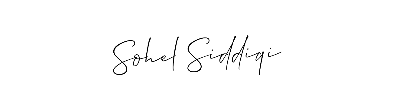 Allison_Script is a professional signature style that is perfect for those who want to add a touch of class to their signature. It is also a great choice for those who want to make their signature more unique. Get Sohel Siddiqi name to fancy signature for free. Sohel Siddiqi signature style 2 images and pictures png
