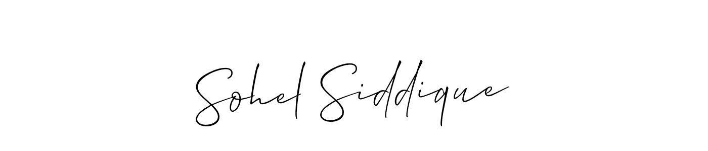 The best way (Allison_Script) to make a short signature is to pick only two or three words in your name. The name Sohel Siddique include a total of six letters. For converting this name. Sohel Siddique signature style 2 images and pictures png