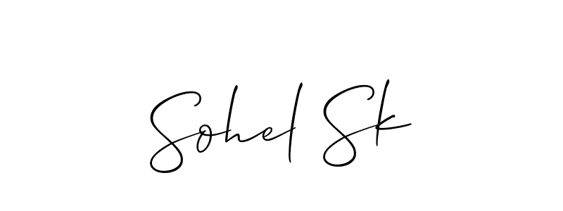 Also we have Sohel Sk name is the best signature style. Create professional handwritten signature collection using Allison_Script autograph style. Sohel Sk signature style 2 images and pictures png