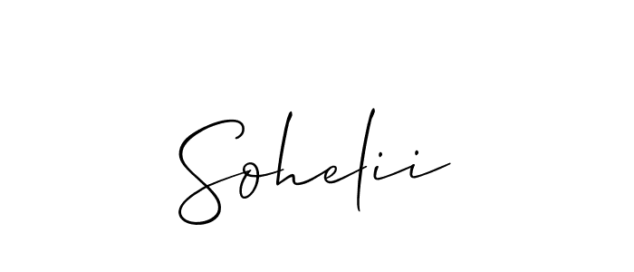 Make a short Sohelii signature style. Manage your documents anywhere anytime using Allison_Script. Create and add eSignatures, submit forms, share and send files easily. Sohelii signature style 2 images and pictures png