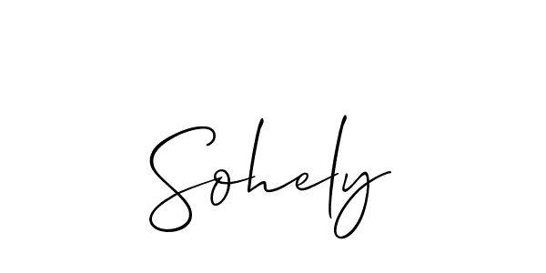 Also You can easily find your signature by using the search form. We will create Sohely name handwritten signature images for you free of cost using Allison_Script sign style. Sohely signature style 2 images and pictures png