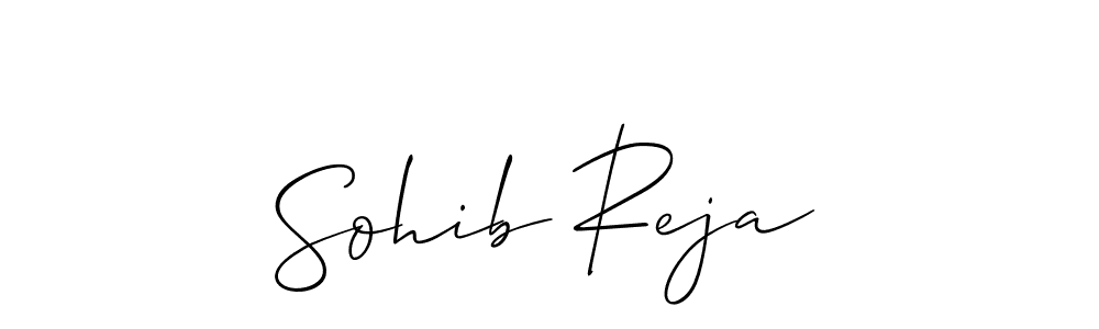 Allison_Script is a professional signature style that is perfect for those who want to add a touch of class to their signature. It is also a great choice for those who want to make their signature more unique. Get Sohib Reja name to fancy signature for free. Sohib Reja signature style 2 images and pictures png