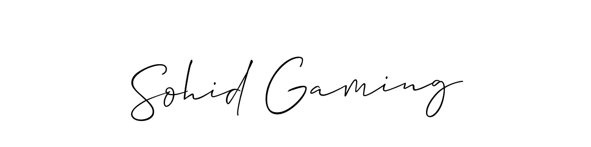 Once you've used our free online signature maker to create your best signature Allison_Script style, it's time to enjoy all of the benefits that Sohid Gaming name signing documents. Sohid Gaming signature style 2 images and pictures png