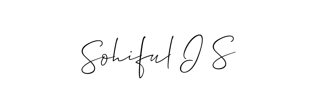 This is the best signature style for the Sohiful I S name. Also you like these signature font (Allison_Script). Mix name signature. Sohiful I S signature style 2 images and pictures png
