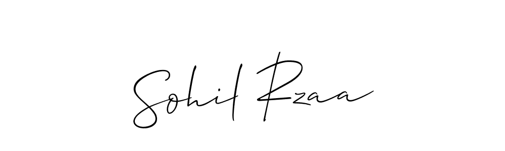 Sohil Rzaa stylish signature style. Best Handwritten Sign (Allison_Script) for my name. Handwritten Signature Collection Ideas for my name Sohil Rzaa. Sohil Rzaa signature style 2 images and pictures png