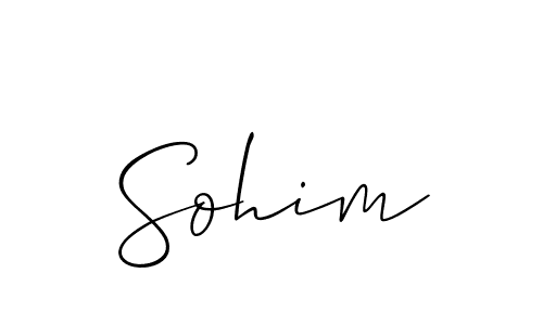 You should practise on your own different ways (Allison_Script) to write your name (Sohim) in signature. don't let someone else do it for you. Sohim signature style 2 images and pictures png