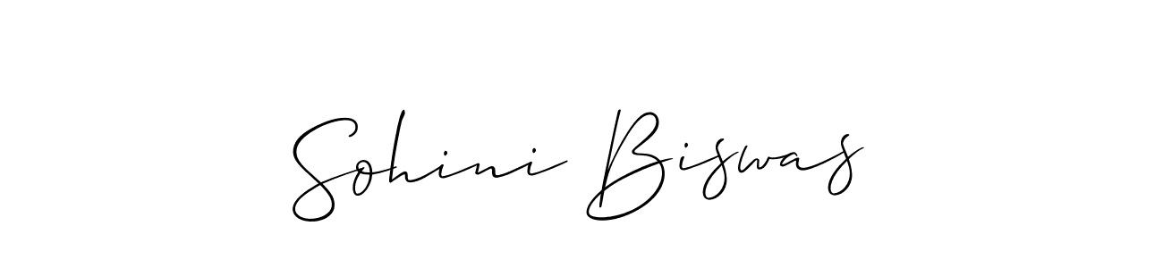 Make a short Sohini Biswas signature style. Manage your documents anywhere anytime using Allison_Script. Create and add eSignatures, submit forms, share and send files easily. Sohini Biswas signature style 2 images and pictures png