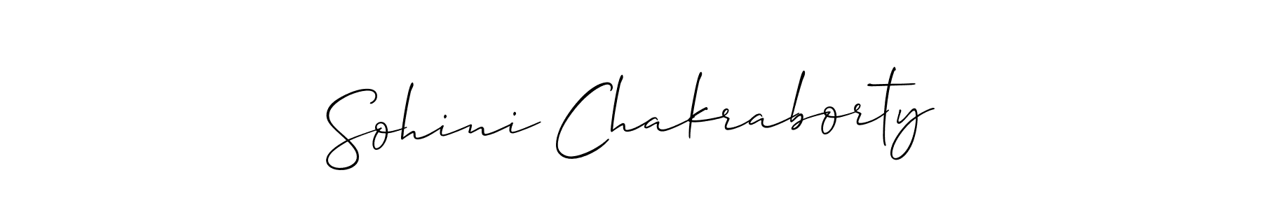 Design your own signature with our free online signature maker. With this signature software, you can create a handwritten (Allison_Script) signature for name Sohini Chakraborty. Sohini Chakraborty signature style 2 images and pictures png