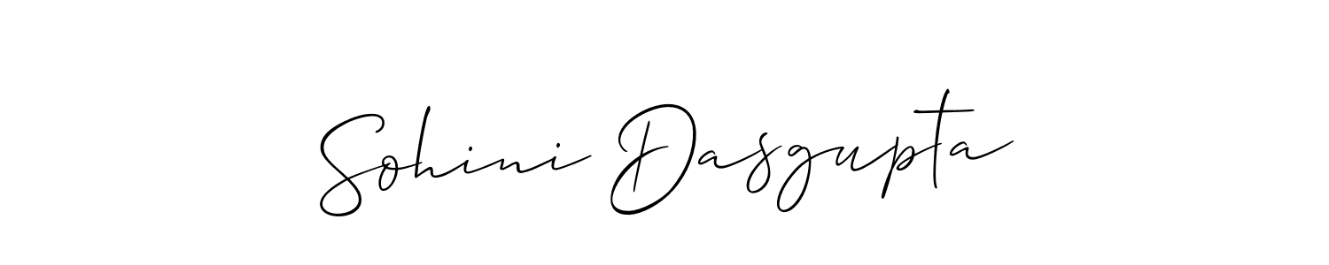 Create a beautiful signature design for name Sohini Dasgupta. With this signature (Allison_Script) fonts, you can make a handwritten signature for free. Sohini Dasgupta signature style 2 images and pictures png