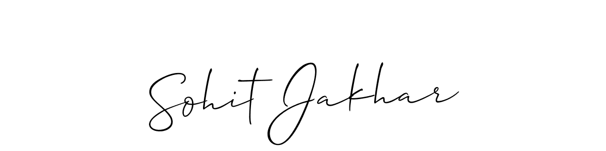 This is the best signature style for the Sohit Jakhar name. Also you like these signature font (Allison_Script). Mix name signature. Sohit Jakhar signature style 2 images and pictures png