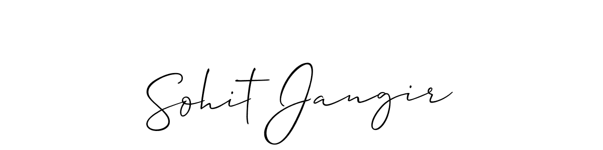 Once you've used our free online signature maker to create your best signature Allison_Script style, it's time to enjoy all of the benefits that Sohit Jangir name signing documents. Sohit Jangir signature style 2 images and pictures png