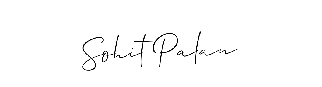 Create a beautiful signature design for name Sohit Palan. With this signature (Allison_Script) fonts, you can make a handwritten signature for free. Sohit Palan signature style 2 images and pictures png