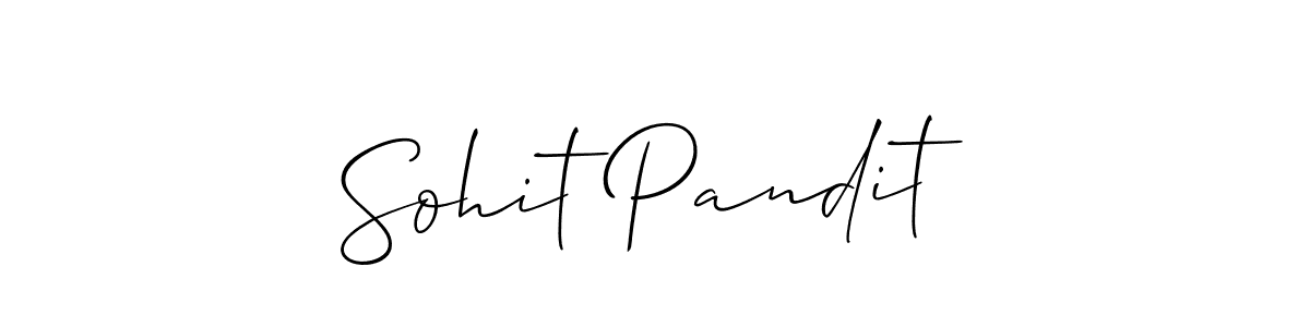 Make a beautiful signature design for name Sohit Pandit. With this signature (Allison_Script) style, you can create a handwritten signature for free. Sohit Pandit signature style 2 images and pictures png