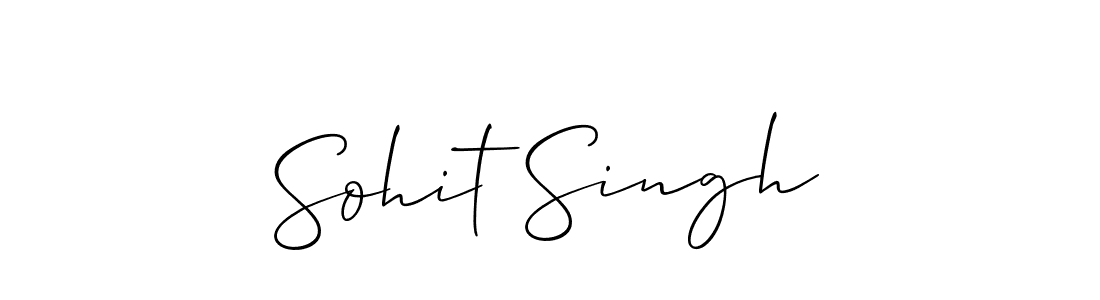 Make a beautiful signature design for name Sohit Singh. With this signature (Allison_Script) style, you can create a handwritten signature for free. Sohit Singh signature style 2 images and pictures png