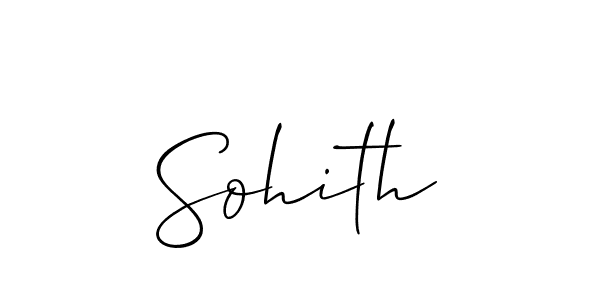 Create a beautiful signature design for name Sohith. With this signature (Allison_Script) fonts, you can make a handwritten signature for free. Sohith signature style 2 images and pictures png