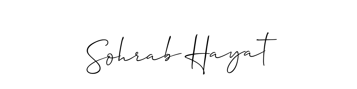 Here are the top 10 professional signature styles for the name Sohrab Hayat. These are the best autograph styles you can use for your name. Sohrab Hayat signature style 2 images and pictures png