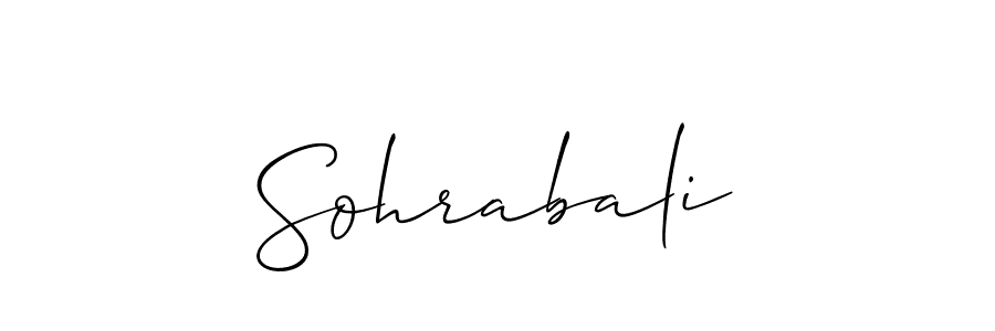 Also You can easily find your signature by using the search form. We will create Sohrabali name handwritten signature images for you free of cost using Allison_Script sign style. Sohrabali signature style 2 images and pictures png