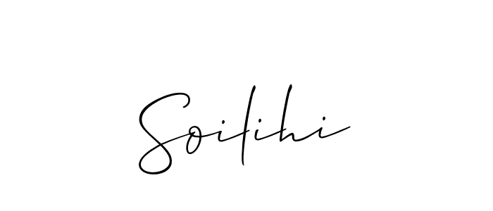 The best way (Allison_Script) to make a short signature is to pick only two or three words in your name. The name Soilihi include a total of six letters. For converting this name. Soilihi signature style 2 images and pictures png