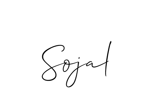 How to Draw Sojal signature style? Allison_Script is a latest design signature styles for name Sojal. Sojal signature style 2 images and pictures png