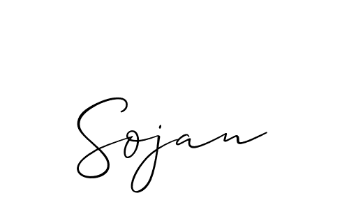 Make a beautiful signature design for name Sojan. With this signature (Allison_Script) style, you can create a handwritten signature for free. Sojan signature style 2 images and pictures png