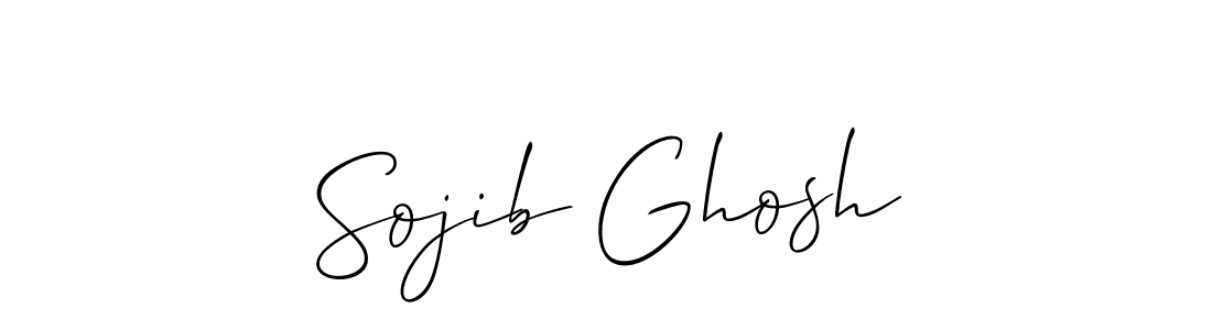 How to make Sojib Ghosh signature? Allison_Script is a professional autograph style. Create handwritten signature for Sojib Ghosh name. Sojib Ghosh signature style 2 images and pictures png
