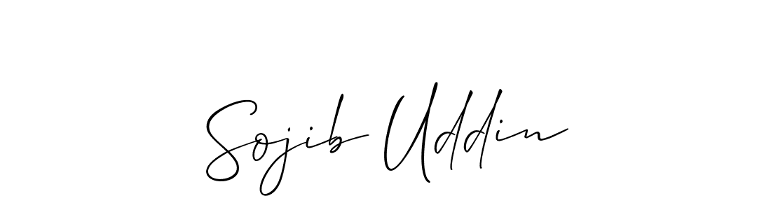 Allison_Script is a professional signature style that is perfect for those who want to add a touch of class to their signature. It is also a great choice for those who want to make their signature more unique. Get Sojib Uddin name to fancy signature for free. Sojib Uddin signature style 2 images and pictures png
