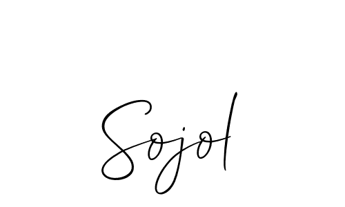 Design your own signature with our free online signature maker. With this signature software, you can create a handwritten (Allison_Script) signature for name Sojol. Sojol signature style 2 images and pictures png