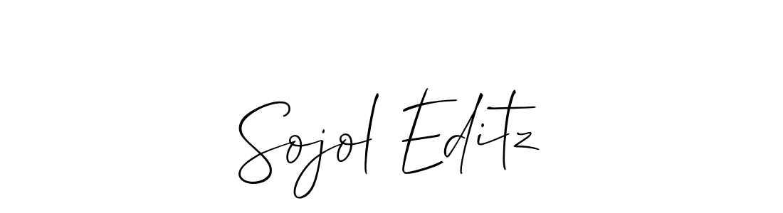 It looks lik you need a new signature style for name Sojol Editz. Design unique handwritten (Allison_Script) signature with our free signature maker in just a few clicks. Sojol Editz signature style 2 images and pictures png