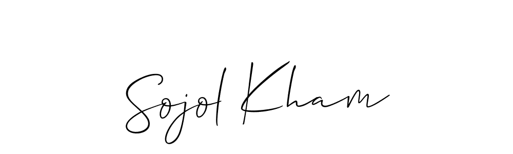 You should practise on your own different ways (Allison_Script) to write your name (Sojol Kham) in signature. don't let someone else do it for you. Sojol Kham signature style 2 images and pictures png